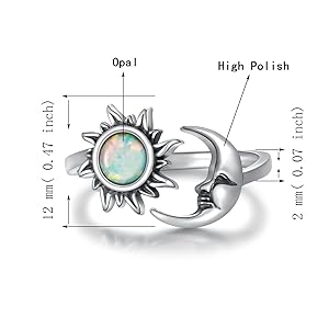 vintage ring 太陽の象徴 , the sun Sterling Silver Sunrise Ring, Silver Rings, Sunshine Ring